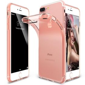 Ringke Air iPhone 7 Rose Gold Ultra Hafif Esnek İnce Renkli Transparan Kılıf