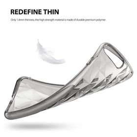 Ringke Air Prism 3D Elmas Yansıması iPhone 7 Plus Smoke Black Ultra Hafif Esnek İnçe Renkli Transparan Silver Kılıf