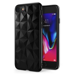 Ringke Air Prism 3D Elmas Yansıması iPhone 7 Smoke Black Ultra Hafif Esnek İnçe Renkli Transparan Silver Kılıf