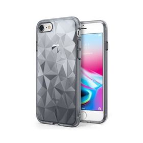 Ringke Air Prism 3D Elmas Yansıması iPhone 7 Smoke Black Ultra Hafif Esnek İnçe Renkli Transparan Silver Kılıf