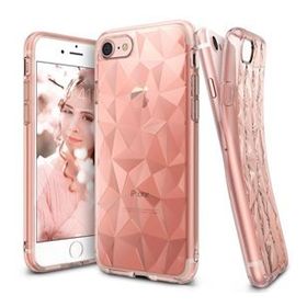 Ringke Air Prism 3D Elmas Yansıması iPhone 7 Smoke Black Ultra Hafif Esnek İnçe Renkli Transparan Silver Kılıf