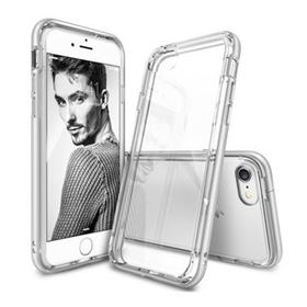Ringke Frame iPhone 7 Çerçeveli Bumper Ice Silver Extra Tam Koruma Şeffaf Kılıf
