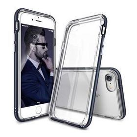 Ringke Frame iPhone 7 Çerçeveli Bumper Metal Slate Extra Tam Koruma Antrasit Kılıf