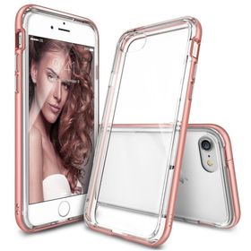 Ringke Frame iPhone 7 Çerçeveli Bumper Rose Gold Extra Tam Koruma Kılıf