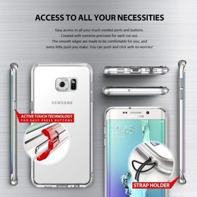Ringke Fusion Galaxy S6 Edge Plus Smoke Black Extra Darbe Emici Kılıf