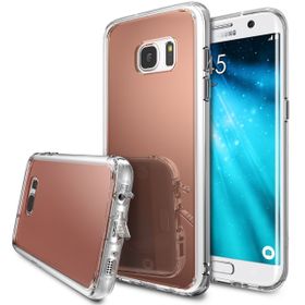 Ringke Mirror Fusion Galaxy S7 Aynalı Rose Gold Extra Darbe Emici Kılıf