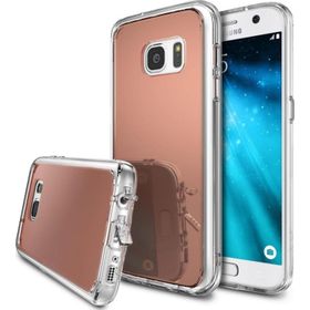 Ringke Mirror Fusion Galaxy S7 Aynalı Rose Gold Extra Darbe Emici Kılıf