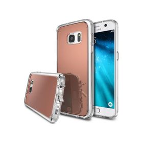 Ringke Mirror Fusion Galaxy S7 Aynalı Rose Gold Extra Darbe Emici Kılıf