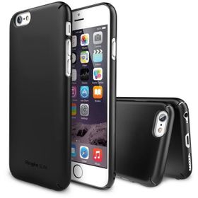 Ringke Slim iPhone 6s Plus- 6 Plus SF Black 4 Tarafı Saran İnce Şık Tasarım Kılıf