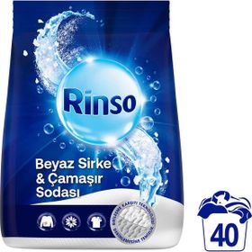 Rinso 6 kg Beyaz Sirke ve Çamaşır Sodası Beyazlar için Toz Deterjan