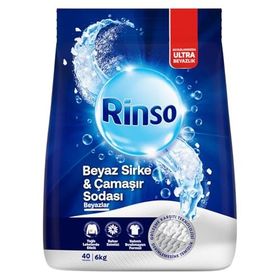 Rinso 6 kg Beyaz Sirke ve Çamaşır Sodası Beyazlar için Toz Deterjan