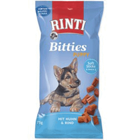 Rinti Bitties Puppy Tavuklu ve Sığır Etli 75 Gr Yavru Köpek Tamamlayıcı Ödül