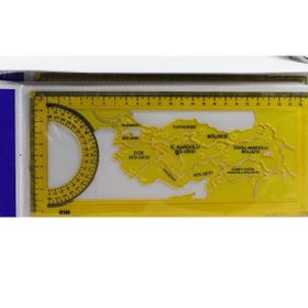 Rio 804 Türkiye Haritası Şablonu Cetvel