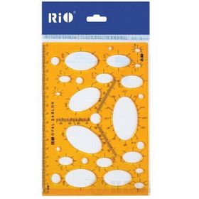 Rio 809 Elips Şablon Cetvel