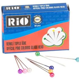 Rio Renkli Başlı Toplu İğne