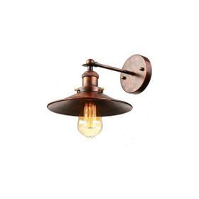 Riolight Retro Bakır Eskitme Metal Şapka Çap 22 cm Aplik