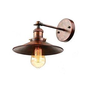 Riolight Retro Bakır Eskitme Metal Şapka Çap 22 cm Aplik