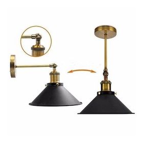 Riolight Retro Mafsallı Hareketli Başlık Metal Çap 22 cm Şapka Aplik