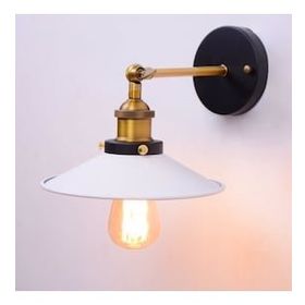 Riolight Retro Mafsallı Hareketli Başlık Metal Çap 22 cm Şapka Aplik