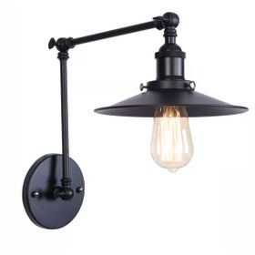 Riolight Retro Siyah Üç Mafsallı Metal Aplik