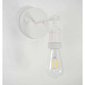 Riolight RIO000150 Mafsallı Beyaz Metal Aplik