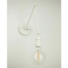 Riolight RIO000150 Mafsallı Beyaz Metal Aplik