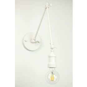 Riolight RIO000150 Mafsallı Beyaz Metal Aplik
