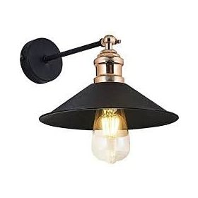 Riolight RIO000238 Siyah Mafsallı Çap 23 cm Aplik