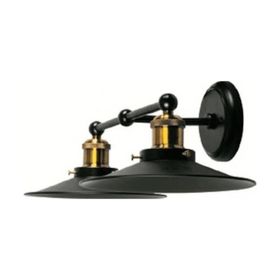 Riolight RIO000257 Retro Siyah İkili Metal Aplik