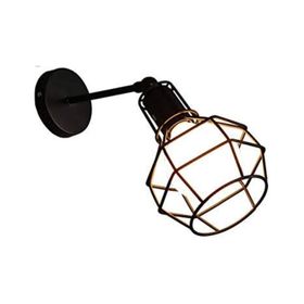 Riolight RIO000267 Retro Siyah Mafsallı Kafes Aplik