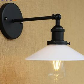 Riolight RIO000328 Retro Mafsallı Hareketli Siyah Metal Çap 23 cm Aplik