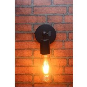 Riolight RIO000350 Mafsallı Hareketli Metal Siyah Aplik