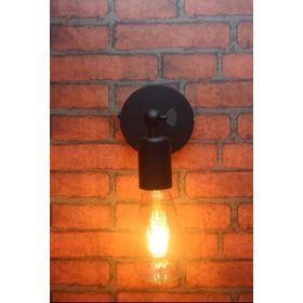 Riolight RIO000350 Mafsallı Hareketli Metal Siyah Aplik