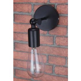 Riolight RIO000350 Mafsallı Hareketli Metal Siyah Aplik