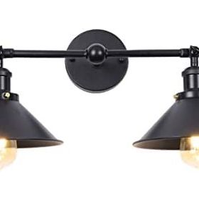 Riolight RIO000636 Retro İkili Siyah Başlık Aplik