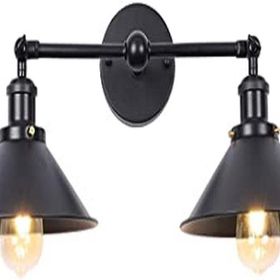 Riolight RIO000636 Retro İkili Siyah Başlık Aplik