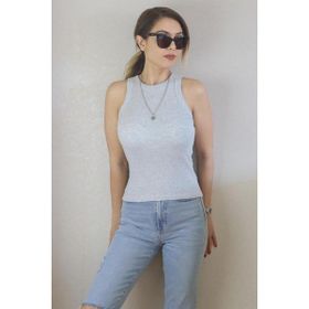 Ritnice 1153 Premium Doku Gri Fitilli Pamuklu Kadın Atlet