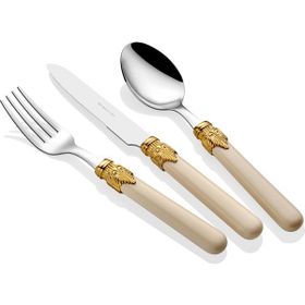 Rivadossi Classic Ring Krem 24 Parça Çatal Bıçak Takımı
