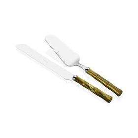 Rivadossi Sandro Bamboo Zeytin Yeşili Pasta Servis Seti