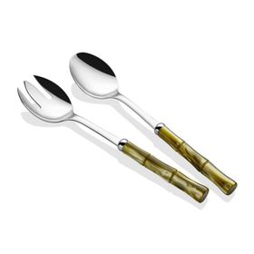 Rivadossi Sandro Bamboo Zeytin Yeşili Salata Servis Seti