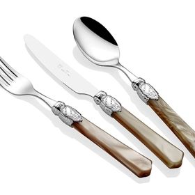 Rivadossi Sandro Vittoria Silver Şampanya 75 Parça Çatal Bıçak Seti