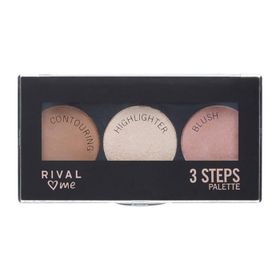 Rival Loves Me 3 Steps 10 gr Kontur Highlighter Blush 3 İn 1 Set