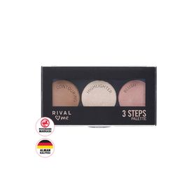 Rival Loves Me 3 Steps 10 gr Kontur Highlighter Blush 3 İn 1 Set