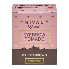 Rival Loves Me Suya Dayanıklı No:03 Soft Kahve Kaş Pomadı