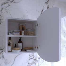 Rivomo Beyaz Dekoratif Üst Modülü Yok Banyo Dolabı