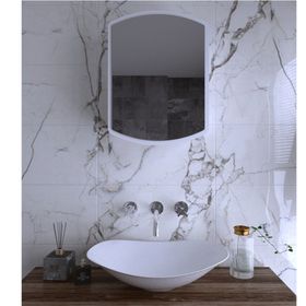 Rivomo Beyaz Dekoratif Üst Modülü Yok Banyo Dolabı