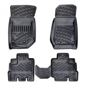 Rizline 3D Siyah Jeep Wrangler Rubicon 2017+ Paspas