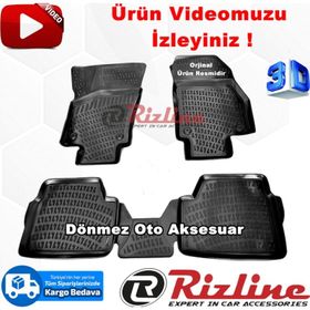 Rizline Astra H Siyah HB 2004-2015 Arası 3D Havuzlu Paspas