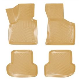 Rizline Audi A3 2003-2012 Uyumlu 3D Havuzlu Bej Paspas