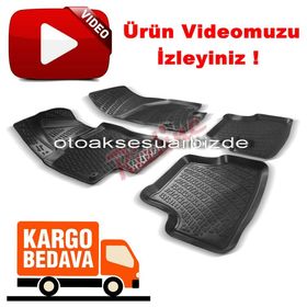 Rizline Audi A3 2003 2012siyah 3D Havuzlu Paspas